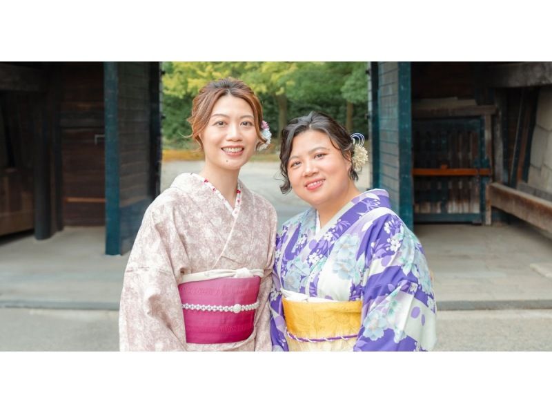 Osaka Kimono Rental 6-hour plan (Hair styling included, unlimited hair accessories)の紹介画像