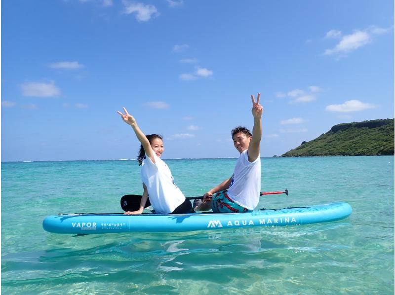 [Miyakojima/Completely reserved] Spring sale underway! It's sure to look great on SNS! SUP & Private Sea Turtle Snorkel ☆ Limited to 1 group per day ☆ Free photo and video dataの紹介画像