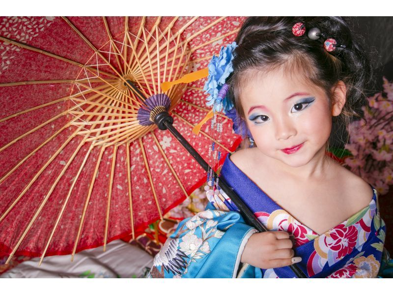 銷售！當天接受預訂！ 【京都站步行3分鐘】適合女孩！推薦給家庭的「兒童花魁計畫」♪ 僅需4,400日圓起！ ！の紹介画像