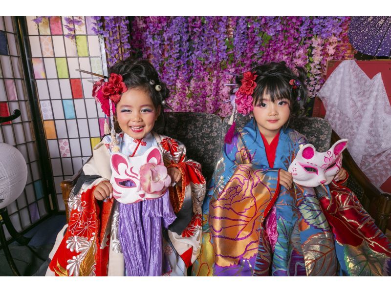 當天接受預訂！ [從京都站步行3分鐘]女性專用！ 「兒童花魁計畫」可以自己體驗，也可以和朋友一起體驗！の紹介画像