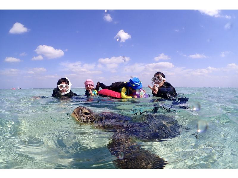 Miyakojima - Family Private Rental - 2 Hours [Family Only ★ Sea Turtle Snorkel Photo Tour] 100% success rate {All necessary equipment rental & photos are free} Ages 1 and up are OK!の紹介画像