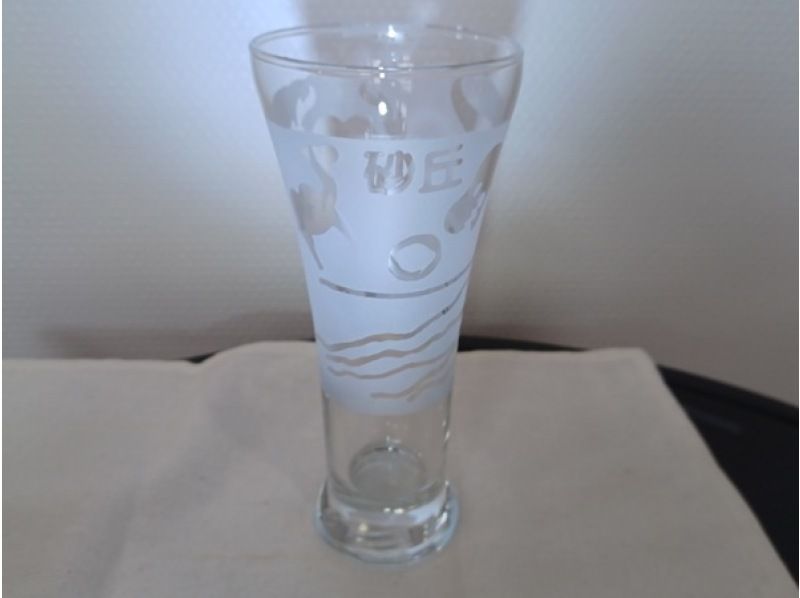 「鳥取・鳥取市」ガラス細工　サンドブラストでオリジナルマイグラスを作ろう。幼児から体験可能。の紹介画像