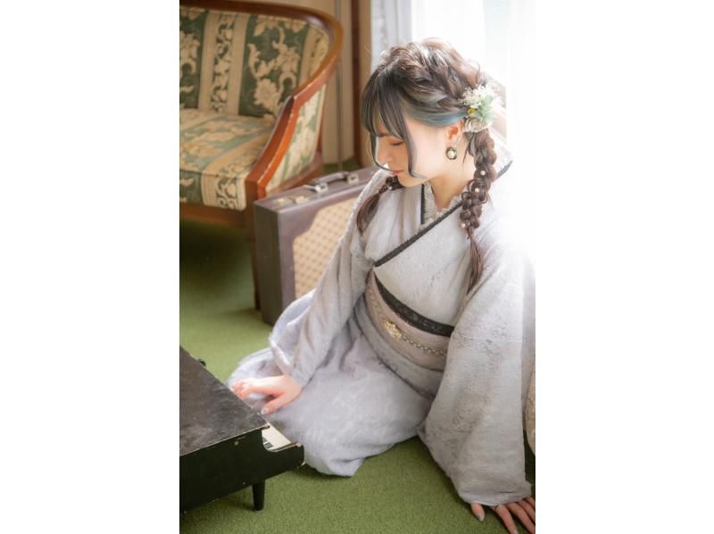 [Tokyo/Asakusa/Sensoji store] Kimono rental plan with studio photo shoot! Even if it rains, you can still take great photos with studio photography!の紹介画像