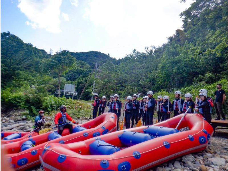 [Gunma/Minakami/Half-day rafting 3 hours] Group discount plan  Free equipment rental