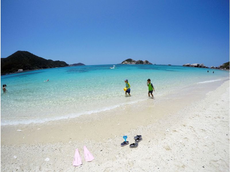 【那覇発／慶良間日帰り】チャータークルーザーで行く！慶良間諸島『渡嘉敷島』海がめシュノーケリングツアーの紹介画像