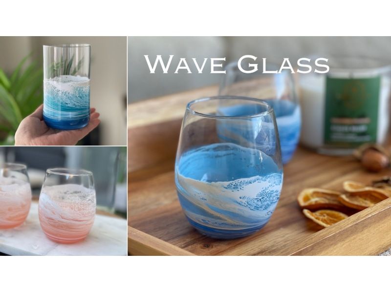 [Central Okinawa] 1-day experience class ★ Resin wave art Wave glass Instructor Kayの紹介画像