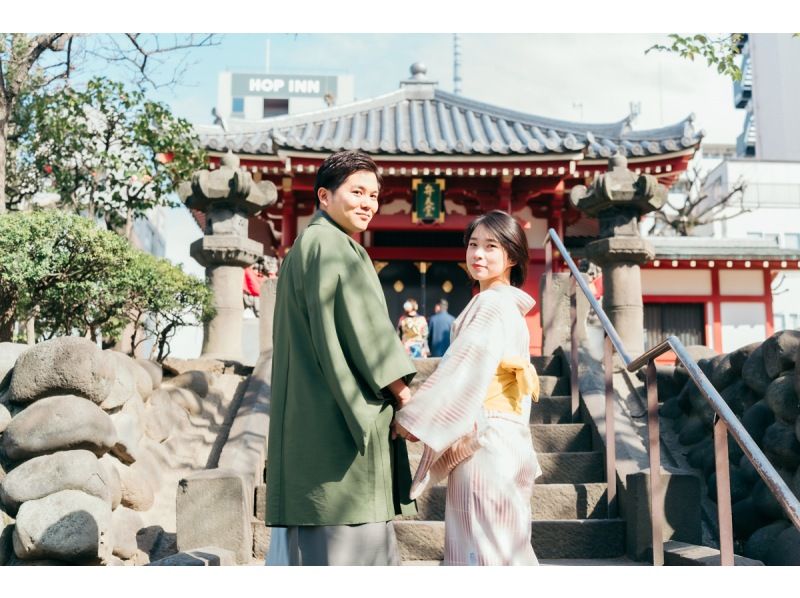 [Tokyo, Asakusa] Wear a kimono and take beautiful photos in Asakusa! Couples and singles welcome!の紹介画像