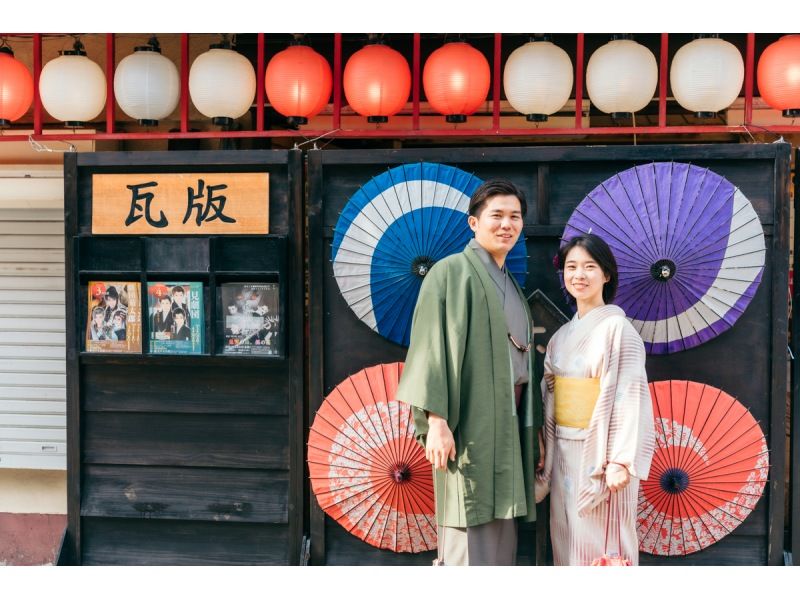 [东京/浅草]穿上和服在浅草拍出美丽的照片！欢迎情侣和单身人士！の紹介画像