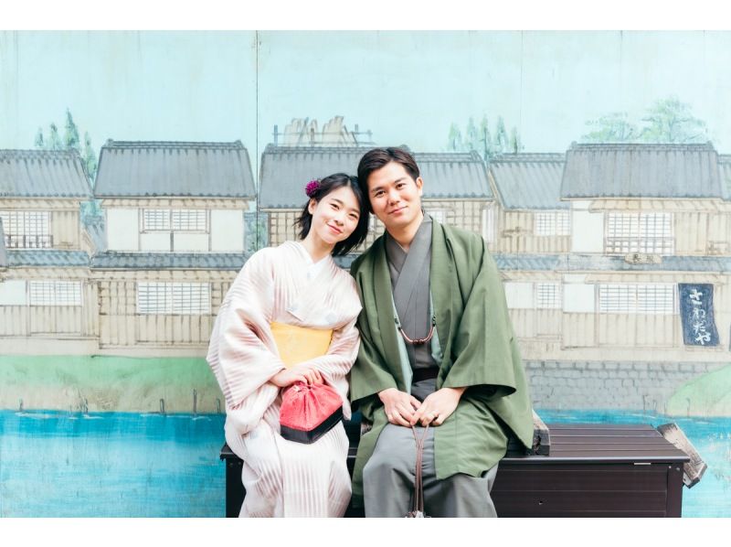 [东京/浅草]穿上和服在浅草拍出美丽的照片！欢迎情侣和单身人士！の紹介画像