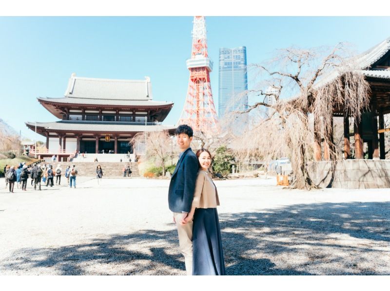 [東京/芝公園]以東京鐵塔為背景拍浪漫照吧！情侶歡迎！の紹介画像