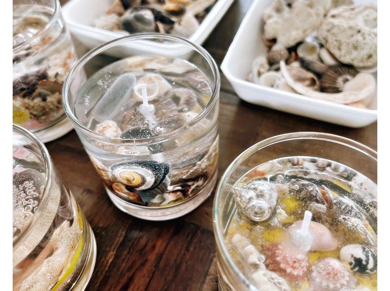 【宮崎・団体様/キャンドル作り教室】25名以上の団体参加可能！環境教育型プラン：貝殻、シーグラスなどビーチコーミングで探そうの紹介画像