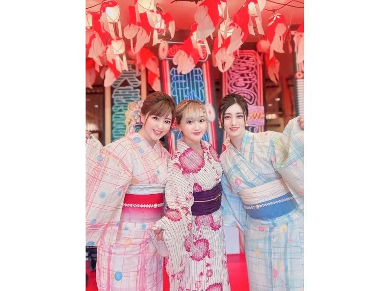  [5-minute walk from Asakusa Station/Yukata rental] Women's yukata plan with hair styling and accessories included♪ <Recommended for friends and couples>の紹介画像