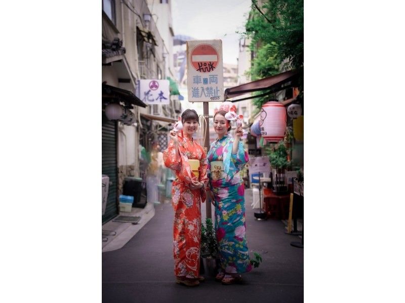  [5-minute walk from Asakusa Station/Yukata rental] Women's yukata plan with hair styling and accessories included♪ <Recommended for friends and couples>の紹介画像