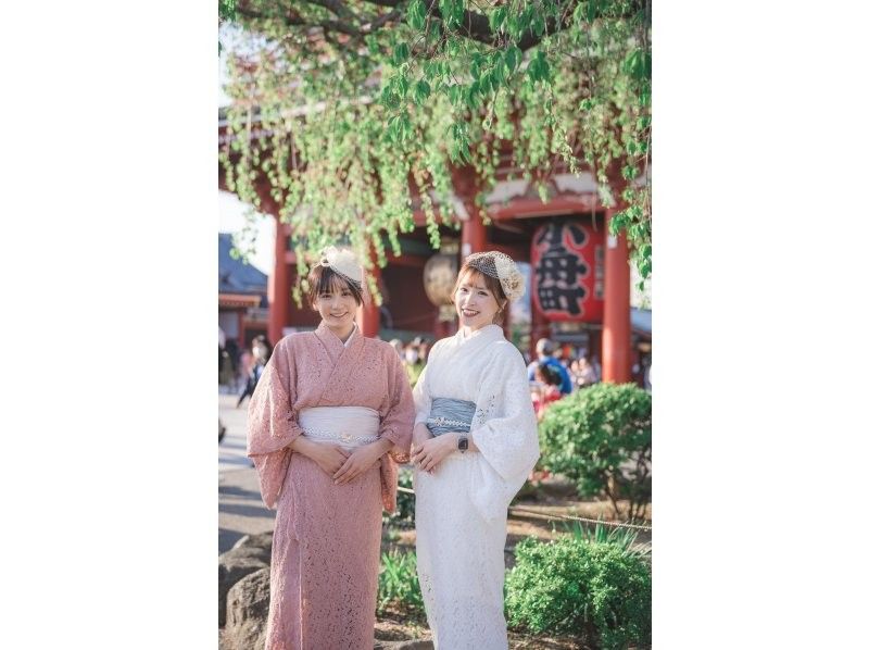  [5-minute walk from Asakusa Station/Yukata rental] Women's yukata plan with hair styling and accessories included♪ <Recommended for friends and couples>の紹介画像