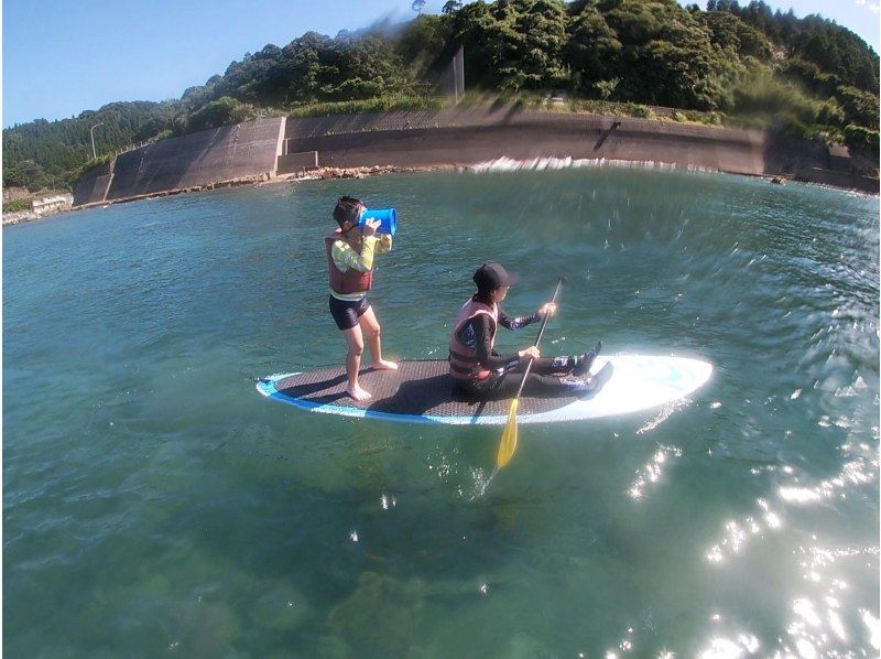 【宮崎・日南/シュノーケル・SUPツアー】ビーチワルンハダシ集合：海の生き物を探しにサップで海へ遊びに行こう！子供の自然体験の紹介画像