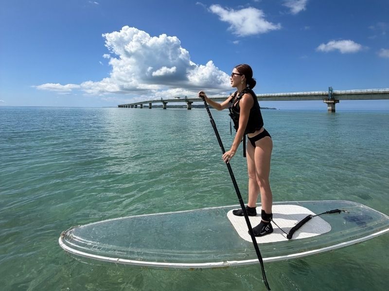 【沖縄・宮古島】1組貸切クリアSUP 初心者OK｜ドローン撮影＆返金保証の紹介画像