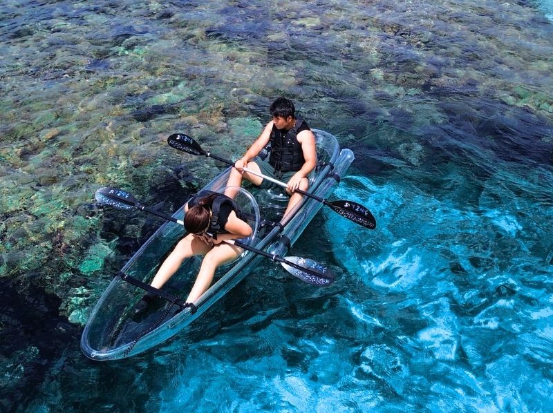 【沖縄・宮古島】1組貸切クリアカヤック 初心者・家族OK｜ドローン撮影＆返金保証の紹介画像