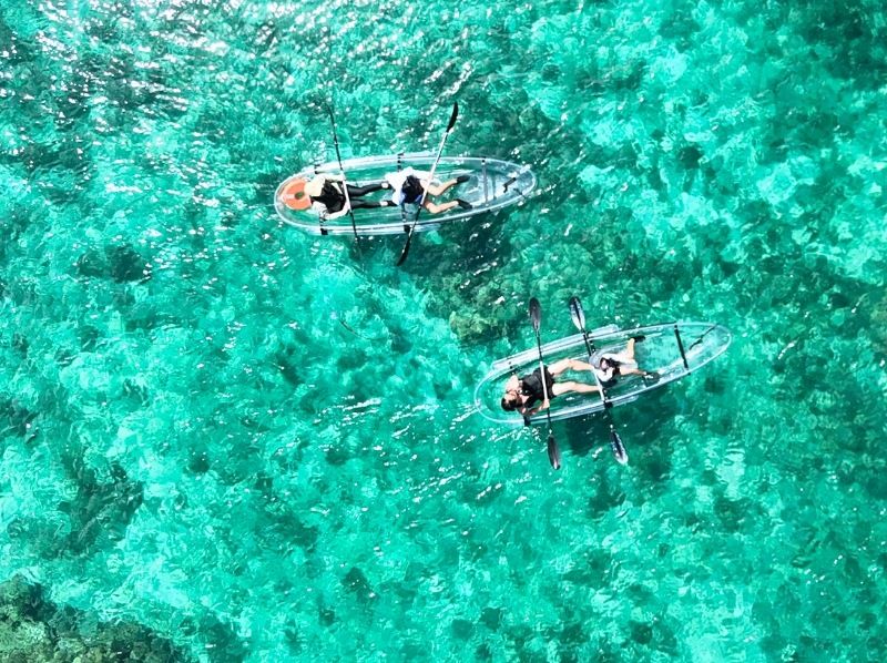 [Okinawa, Miyakojima] Private clear kayak tour ☆ Private beach ☆ Limited to one group