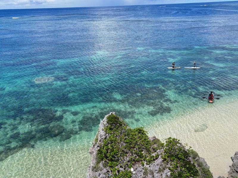 [โอกินาว่า/ มิยาโกจิม่า] ทัวร์พายเรือคายัคใสส่วนตัว ☆ ชายหาดส่วนตัว ☆ คืนเงินเต็มจำนวน + รับประกันα ☆ ศิลปะทราย ☆の紹介画像