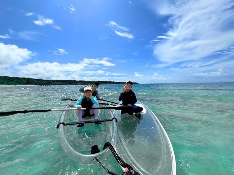 [沖繩/宮古島]私人透明獨木舟之旅☆私人海灘☆全額退款+α保證☆沙畫☆の紹介画像