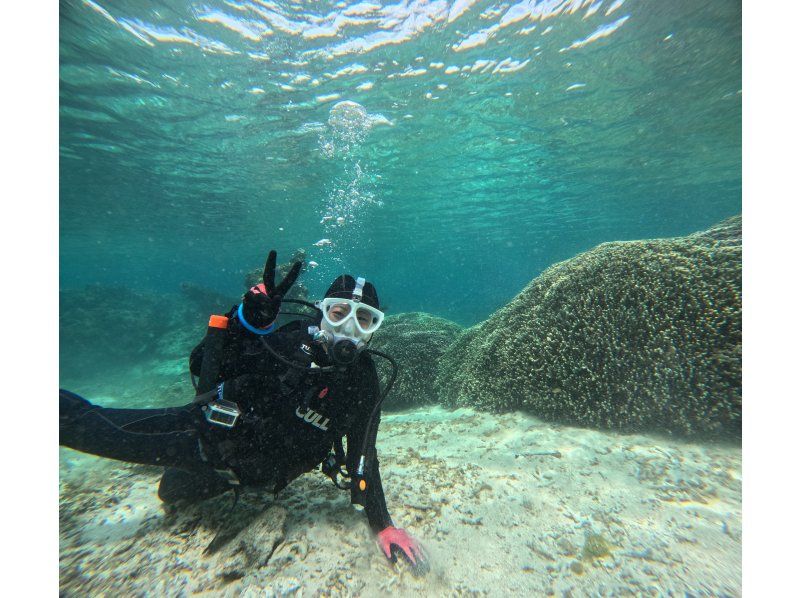 [Full-face mask private diving experience (you can breathe safely and easily without getting your face wet)] Hot shower & changing tent available, GoPro free of charge, pick-up available [Miyakojima]の紹介画像