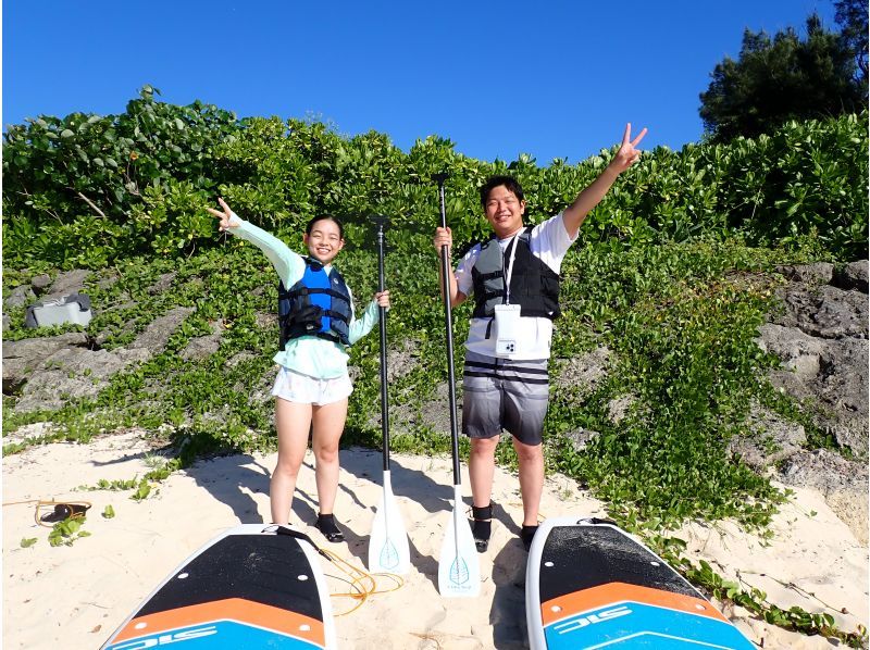 [Okinawa, Onna Village/Maeda Cape area] Enjoy the ocean known as Maeda Blue! Private SUP cruising tourの紹介画像