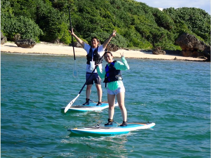 [Okinawa, Onna Village/Maeda Cape area] Enjoy the ocean known as Maeda Blue! Private SUP cruising tourの紹介画像