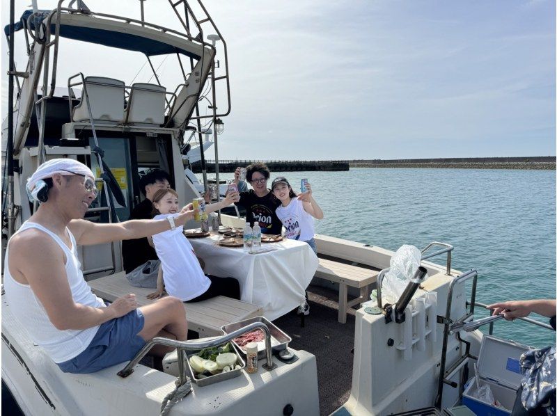 オープン記念！！【宜野湾マリーナ】沖縄の海を満喫チャーター船でクルージング&サンセットBBQ大満足の夕方からプラン！お子様OK！2名様～！の紹介画像