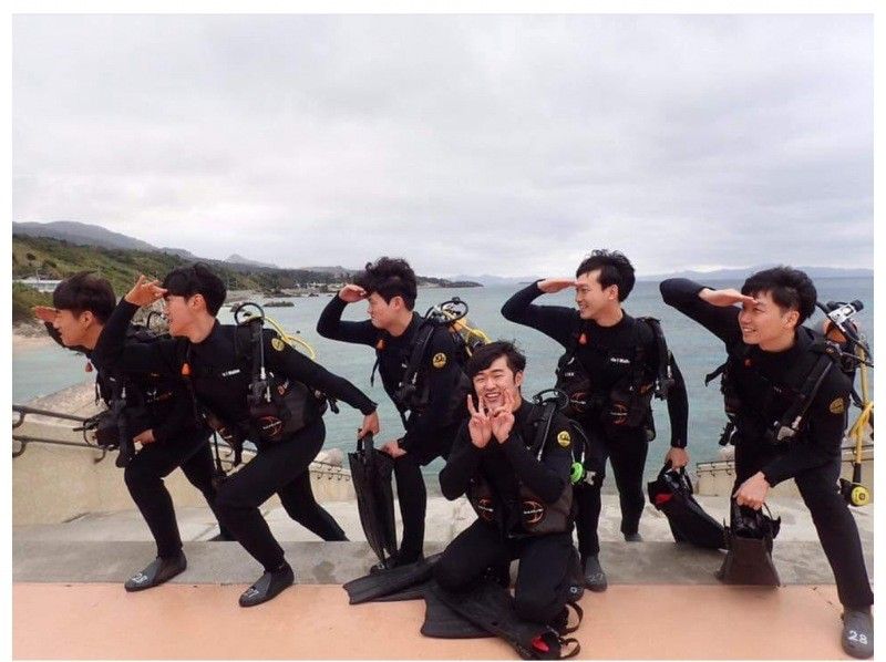 [Okinawa, northern part]Gorilla Chop experience diving! Beginners are welcome. Free photo data