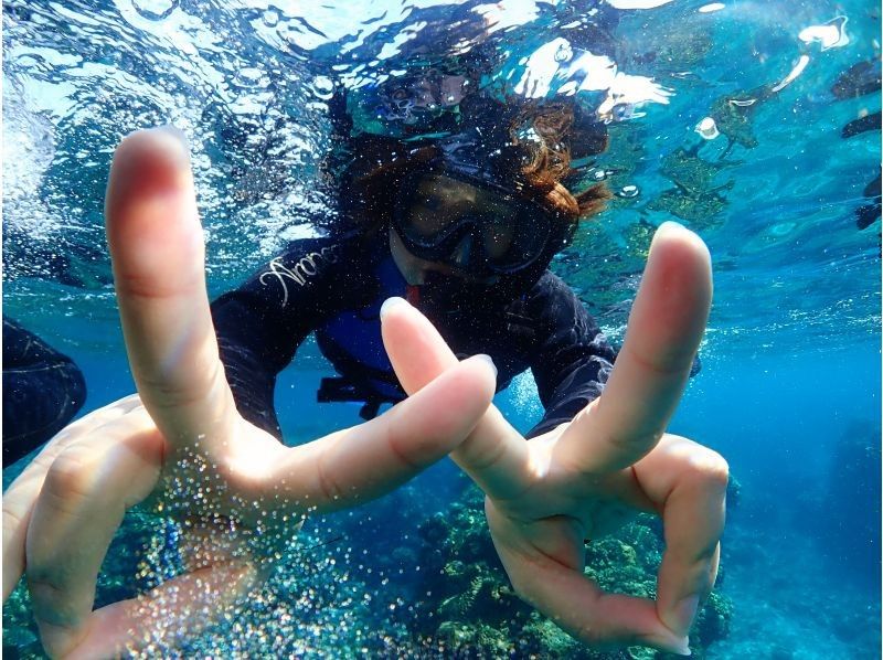 ★沖縄本島・北部・カラフルなお魚珊瑚が沢山で大人気ゴリラチョップシュノーケリング♪GoPro写真データ無料！女性・カップル・家族におすすめ！の紹介画像