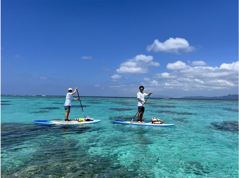 【石垣島】半日で満喫☆SUP＆シュノーケリングツアー！初心者の方も安心の1組様貸切！女性ガイドが担当/送迎・写真込/手ぶら参加◎の紹介画像