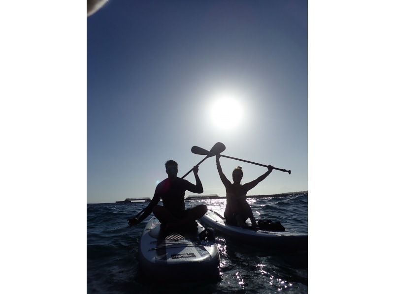 【美ら海SUP＆青の洞窟体験ダイビング欲張りツアー両方真栄田岬近辺開催・時間を最大限に活用【沖縄・恩納村】多言語対応可能!!!の紹介画像