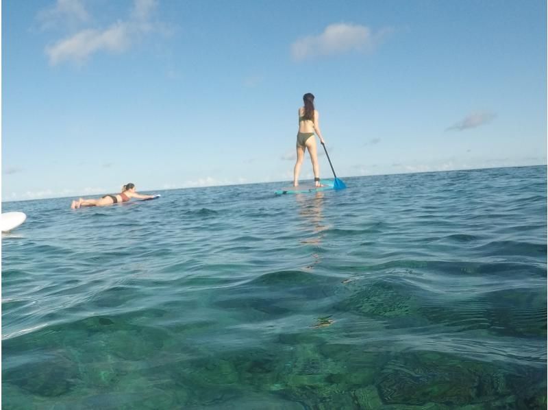 【美ら海SUP＆青の洞窟体験ダイビング欲張りツアー両方真栄田岬近辺開催・時間を最大限に活用【沖縄・恩納村】多言語対応可能!!!の紹介画像