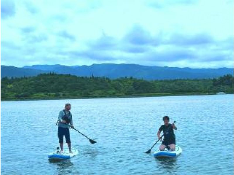 [Gunma / Shima] Half-day SUP experience at Lake Shima ~ A very popular SUP tour for women and families! Elementary school students can participate! Recommended for beginners too!の紹介画像