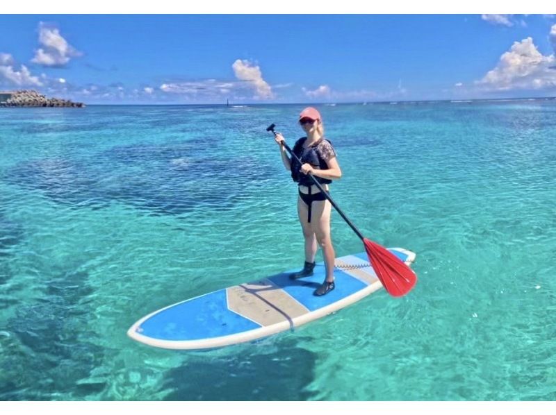 [Miyakojima/Irabujima] Pick-up service available! Blue cave "Sapphire Cave" exploration & snorkeling & stunning beach SUP/canoeing ★ Free photo data!の紹介画像