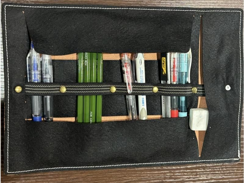 [Hyogo/Kobe] ★You can dye and transfer print on leather★ A tasteful experience to dye your own original pen case♪ It's a lot of fun even for the first time☆の紹介画像