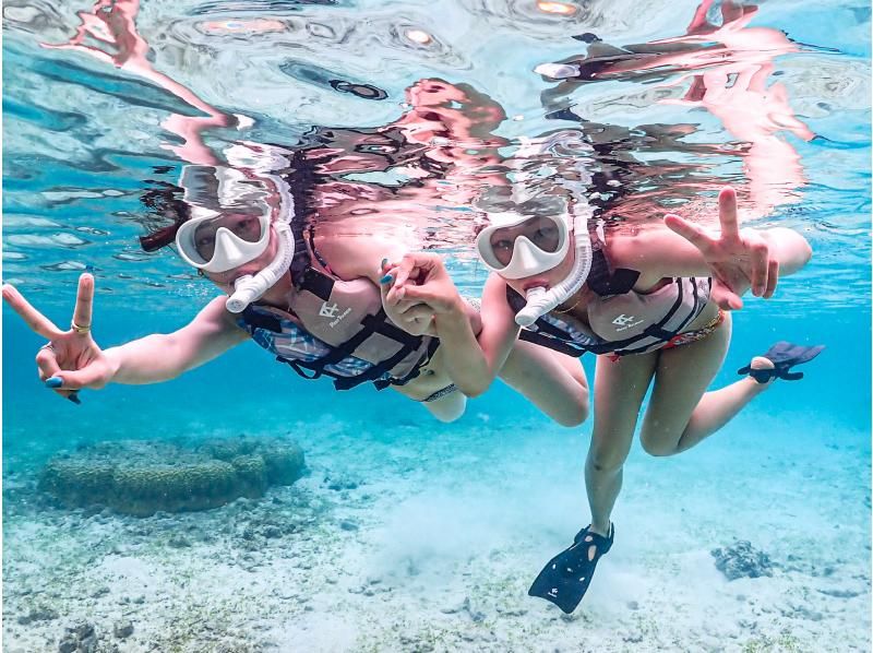 [Okinawa, Miyakojima] A classic: 100% chance of encountering sea turtles! A fun snorkel tour with friends to see sea turtles. Free photo data!の紹介画像