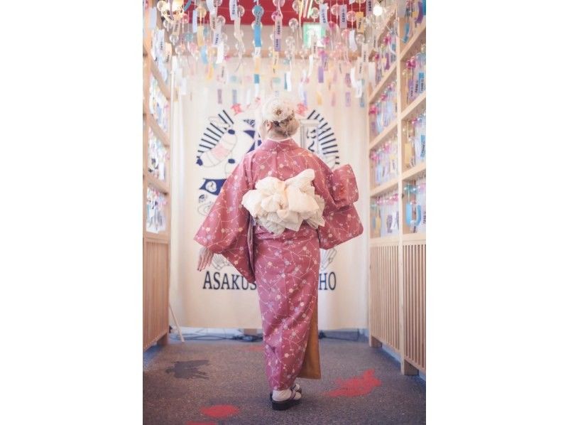  [5 minutes walk from Asakusa Station/Kimono rental] Women's kimono plan with hair styling and accessories included♪ <Recommended for friends and couples>の紹介画像