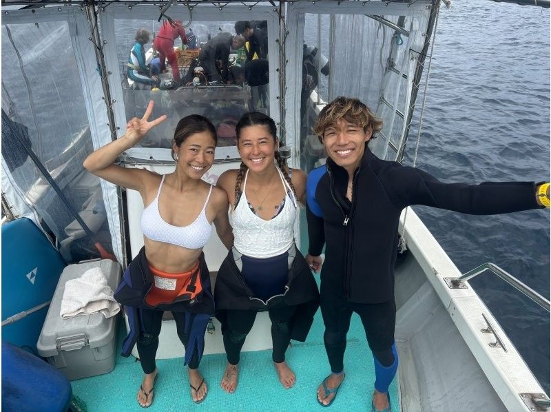 【アメリカンビレッジ最寄り】北谷ボート体験ダイビング1dive・動画写真プレゼント！カップル・女性グループの紹介画像