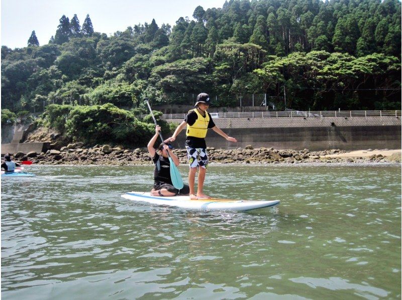 【宮崎・日南/サップ体験】ビーチワルンハダシ集合：海の上を散歩に出かけよう！家族のチャレンジプラン：SUP90の紹介画像