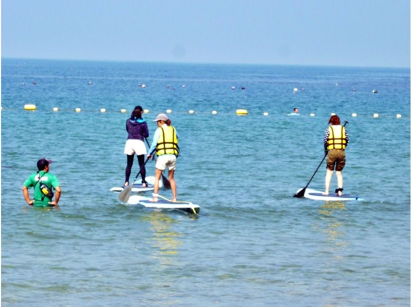 【宮崎・日南/サップ体験】ビーチワルンハダシ集合：海の上を散歩に出かけよう！家族のチャレンジプラン：SUP90の紹介画像