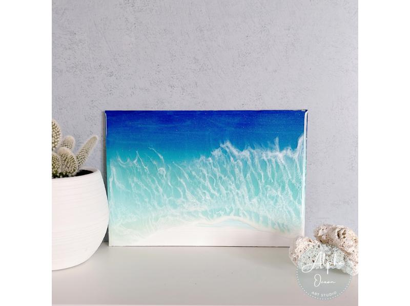 [Tokyo, Sugamo] ~ Ocean Resin Art Creation ~ ◇ Coaster (2 pieces) Course ◇ Recommended for individuals, friends, couples, families, and women ♪ Copyの紹介画像