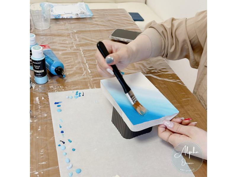 [Tokyo, Sugamo] ~ Ocean Resin Art Creation ~ ◇ Coaster (2 pieces) Course ◇ Recommended for individuals, friends, couples, families, and women ♪ Copyの紹介画像