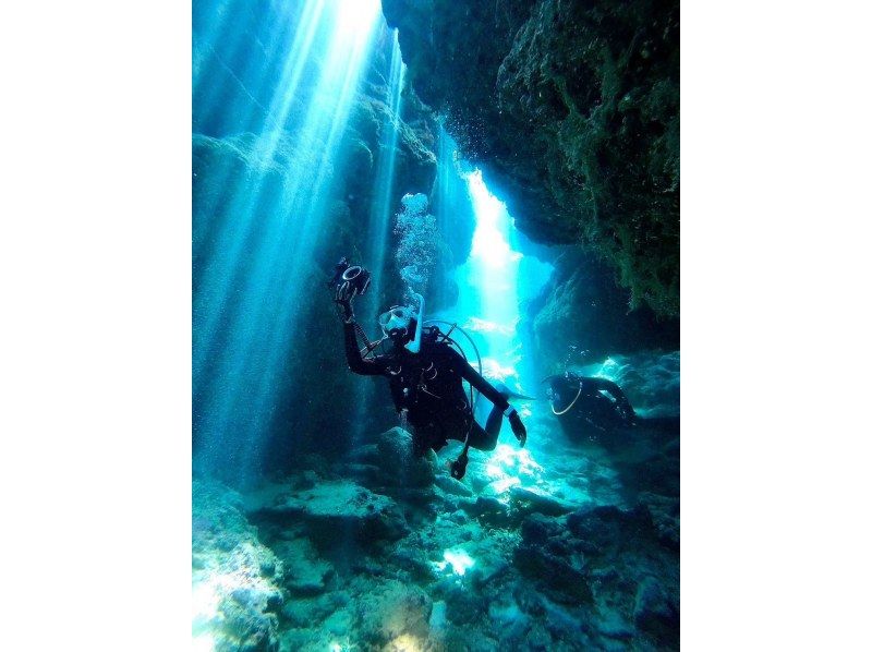 【水納島・瀬底島】 ボートファンダイビング2本　(ライセンス所持者) 写真・動画無料プレゼントの紹介画像