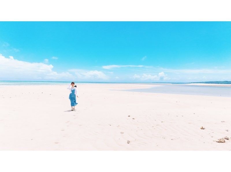 [Okinawa Prefecture, Miyakojima] Landing by boat! "Yuni Beach" tour! Free drone photography! Arrives in 5 minutes! Tour time is 1 hour! Free for children under 2 years old!の紹介画像