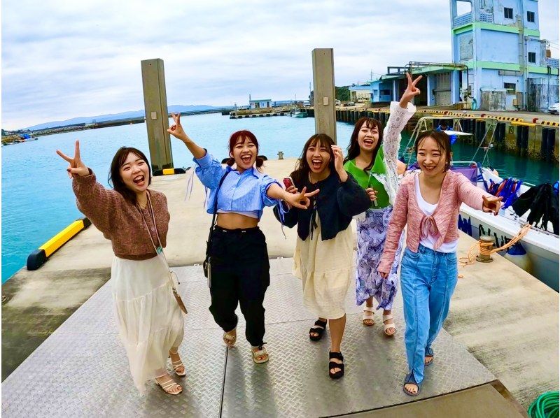 【沖繩古宇利島】「滑翔傘+船浮潛」【愛之島】心形岩上空漫步～沖繩最長繩索200公尺！有兒童價☆の紹介画像