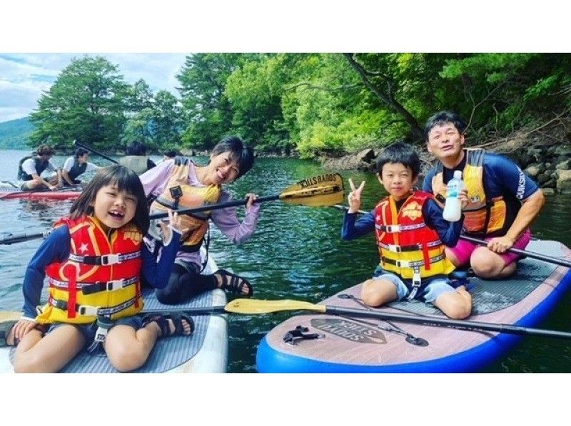 [Fukushima, Urabandai, Lake Hibara] Wetsuits available only from May to June! 2-hour SUP cruising tour experience! SOUYU STICK certified ☆彡の紹介画像