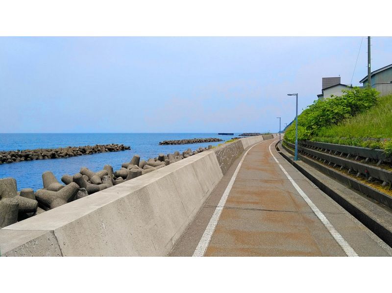 SALE！【新潟・糸魚川市】開放感のある海岸線の久比岐サイクリングロードとサイクルトレイン　ジオポイント解説　レンタル込みの紹介画像