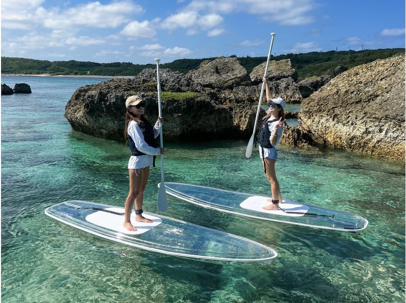 宮古島《絶景クリアSUP &ドローン撮影》世界トップレベルの美しさを誇る宮古島の海でクリアサップ&ドローン撮影♪の紹介画像