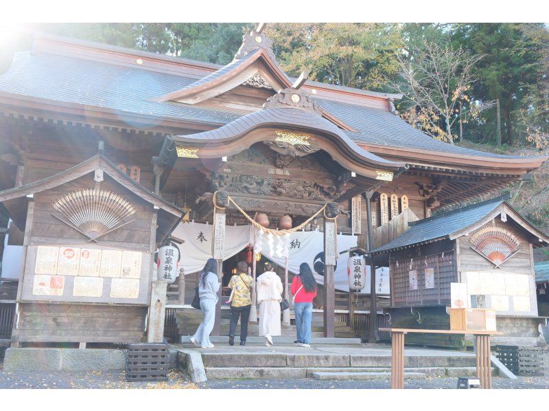 【福島県・いわき市】いわきあるき【いわき名物ガイド】湯本の街散策と遠野和紙缶バッチ作りの紹介画像